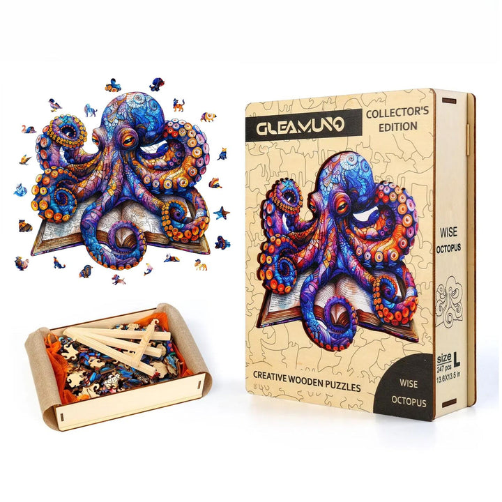 Wise Octopus Wooden Jigsaw Puzzles