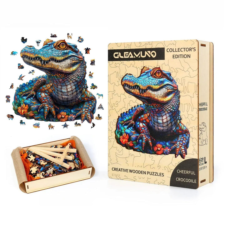 Cheerful Crocodile Wooden Jigsaw Puzzles