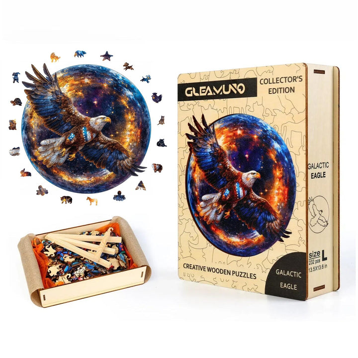 Galactic Eagle Wooden Jigsaw Puzzles