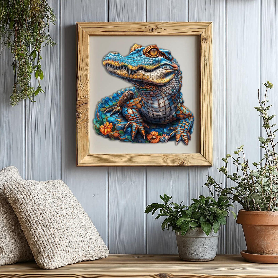 Cheerful Crocodile Wooden Jigsaw Puzzles