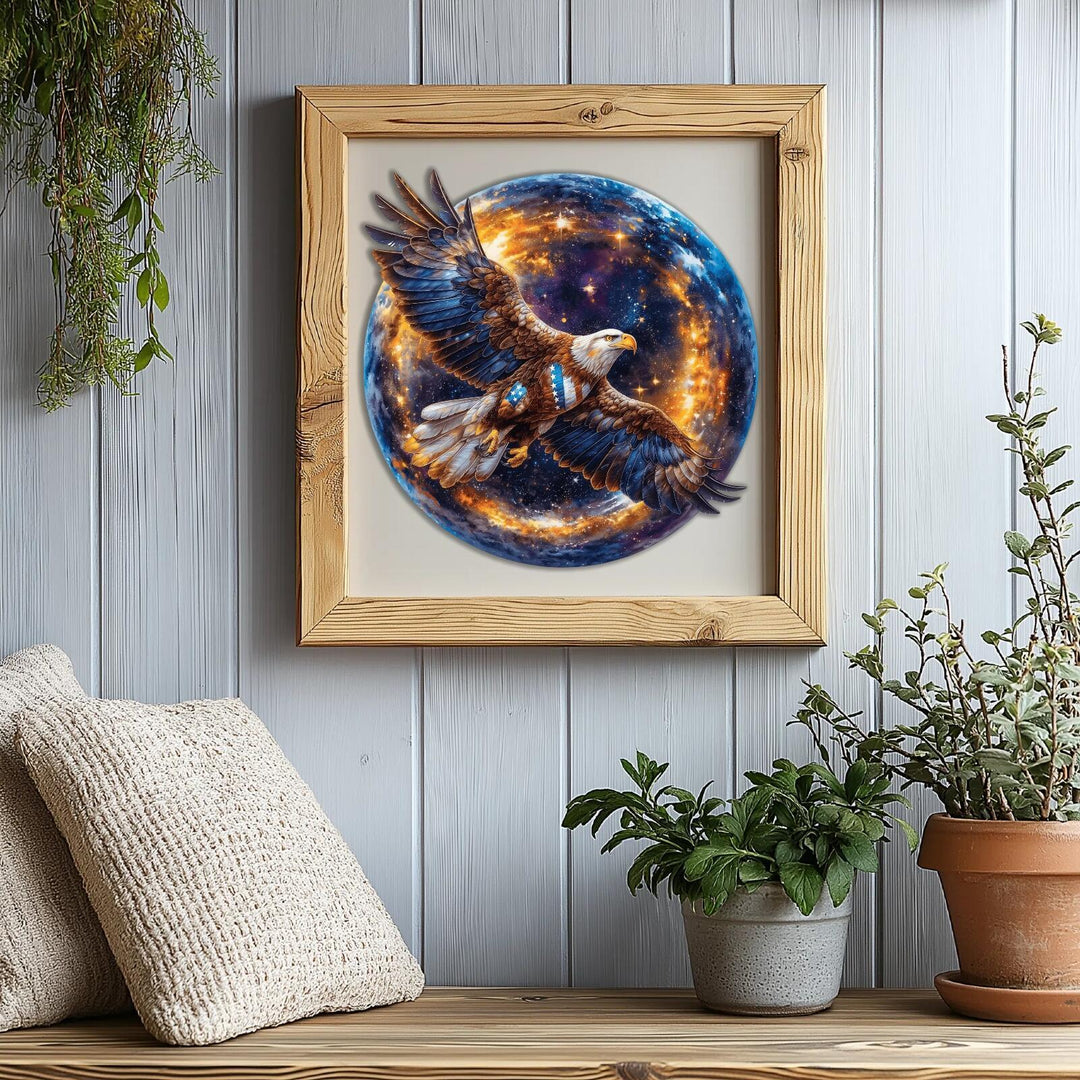 Galactic Eagle Wooden Jigsaw Puzzles