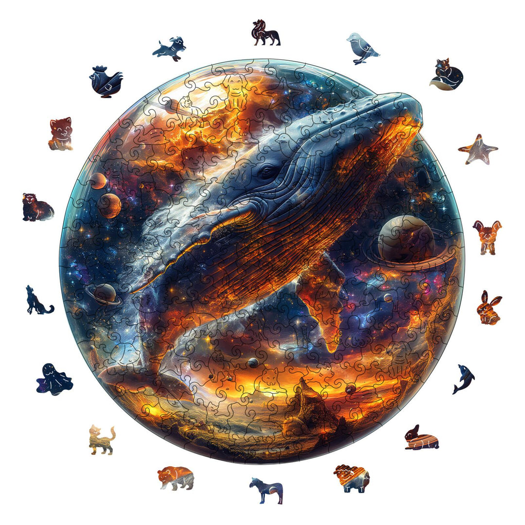 Stellar Whale Wooden Jigsaw Puzzles