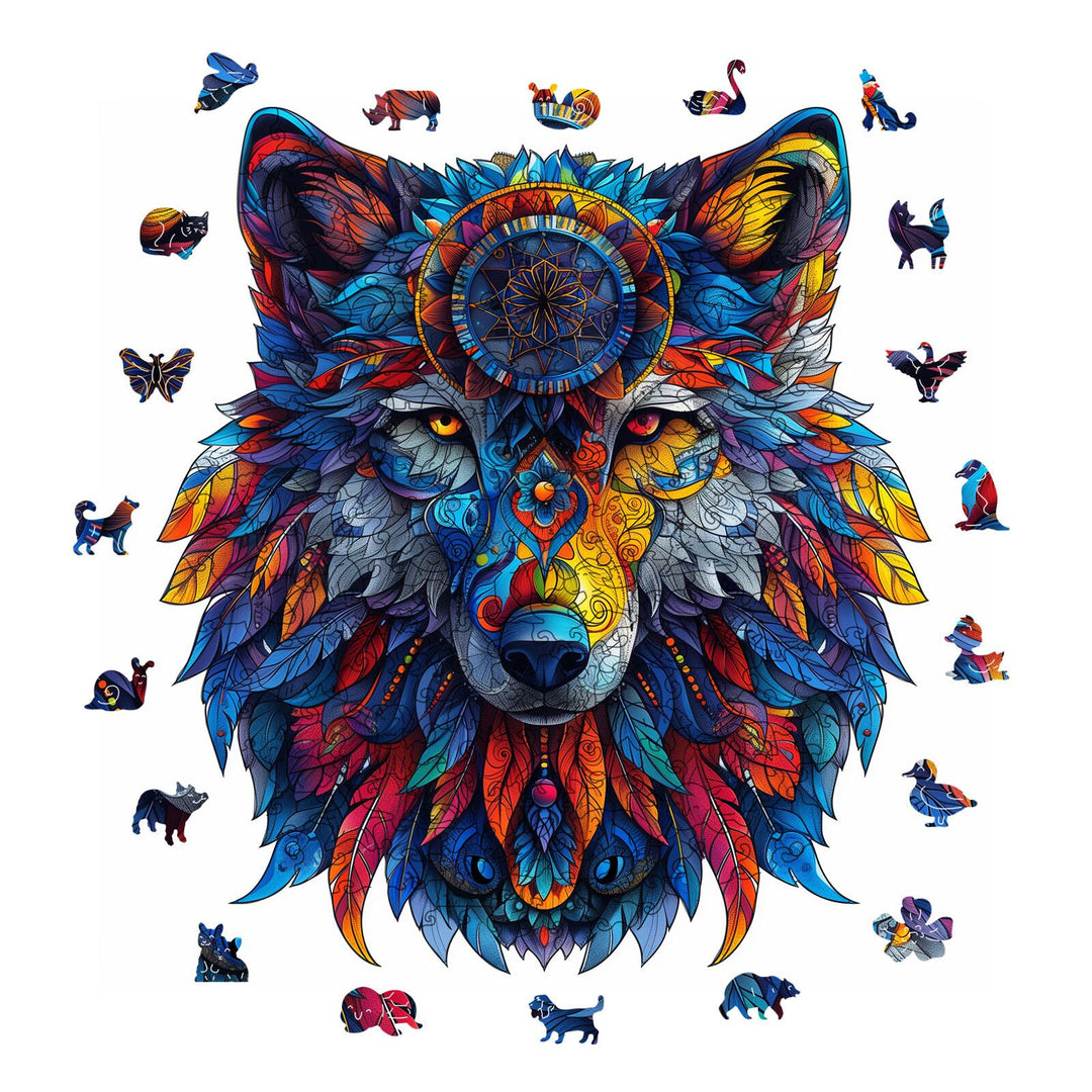 Wolf Totem Wooden Jigsaw Puzzles