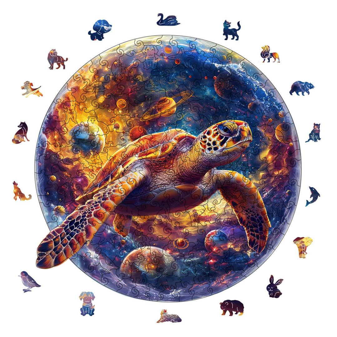 Nebula Turtle Wooden Jigsaw Puzzles