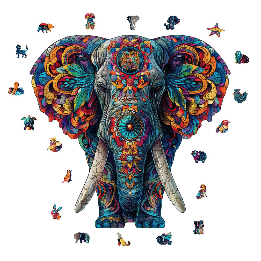 Mystic Elephant Wooden Jigsaw Puzzles