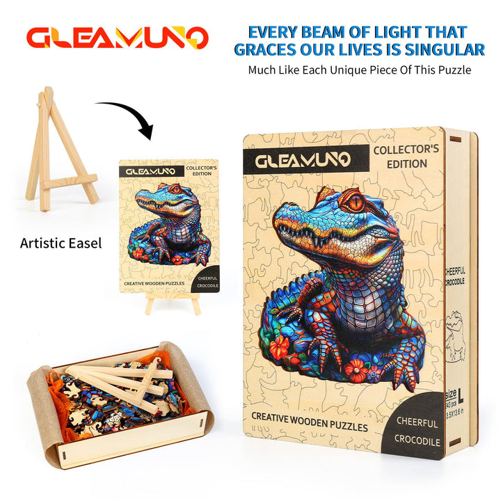 Cheerful Crocodile Wooden Jigsaw Puzzles