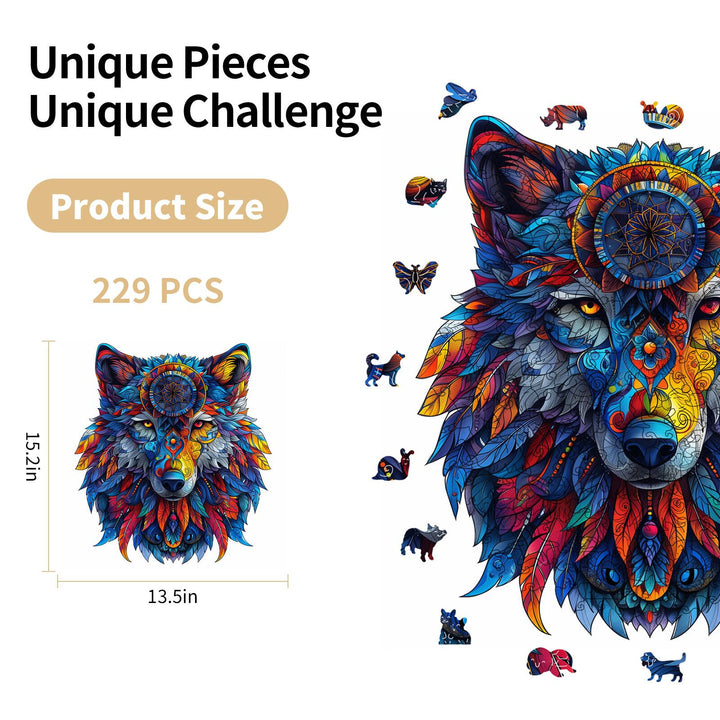 Wolf Totem Wooden Jigsaw Puzzles