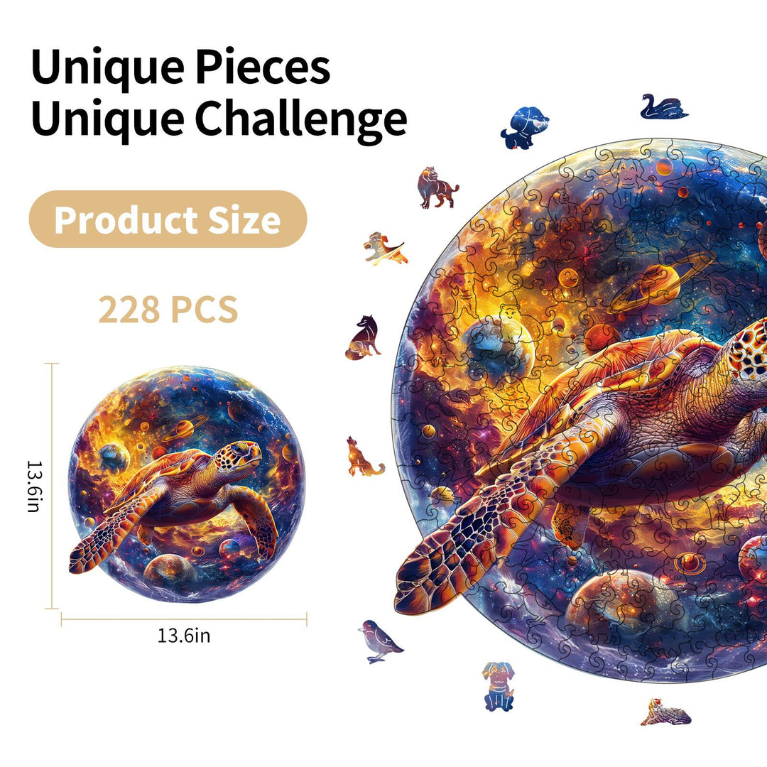 Nebula Turtle Wooden Jigsaw Puzzles