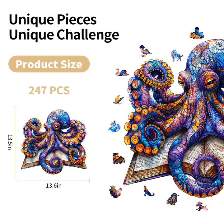 Wise Octopus Wooden Jigsaw Puzzles