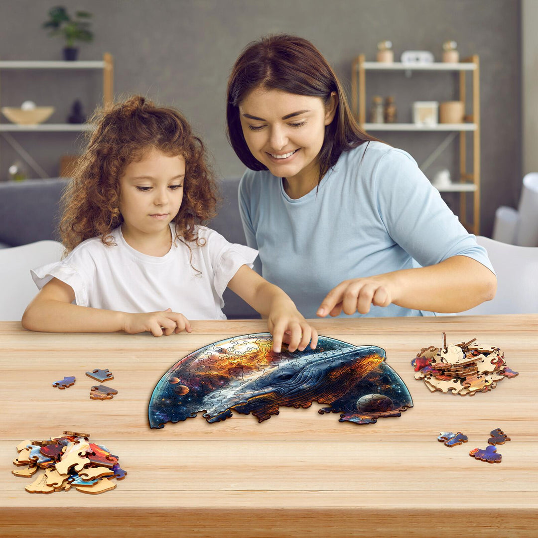 Stellar Whale Wooden Jigsaw Puzzles