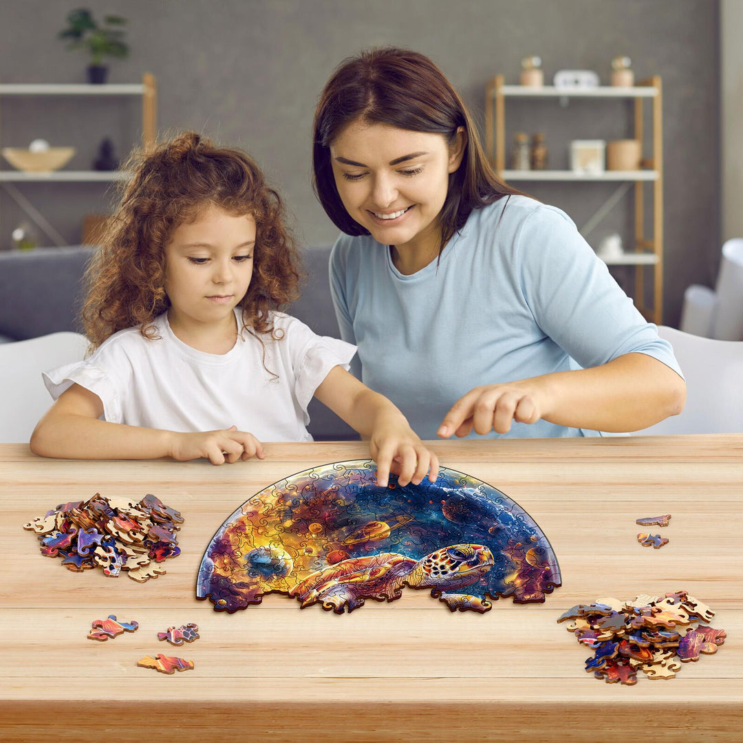 Nebula Turtle Wooden Jigsaw Puzzles