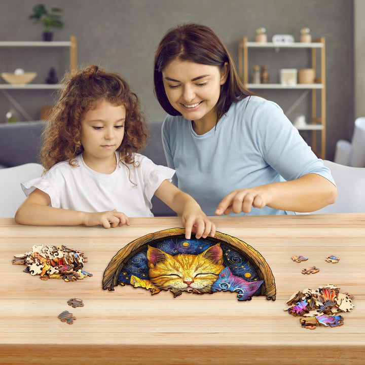 Cozy Kittens Wooden Jigsaw Puzzles