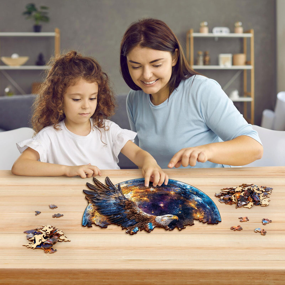 Galactic Eagle Wooden Jigsaw Puzzles