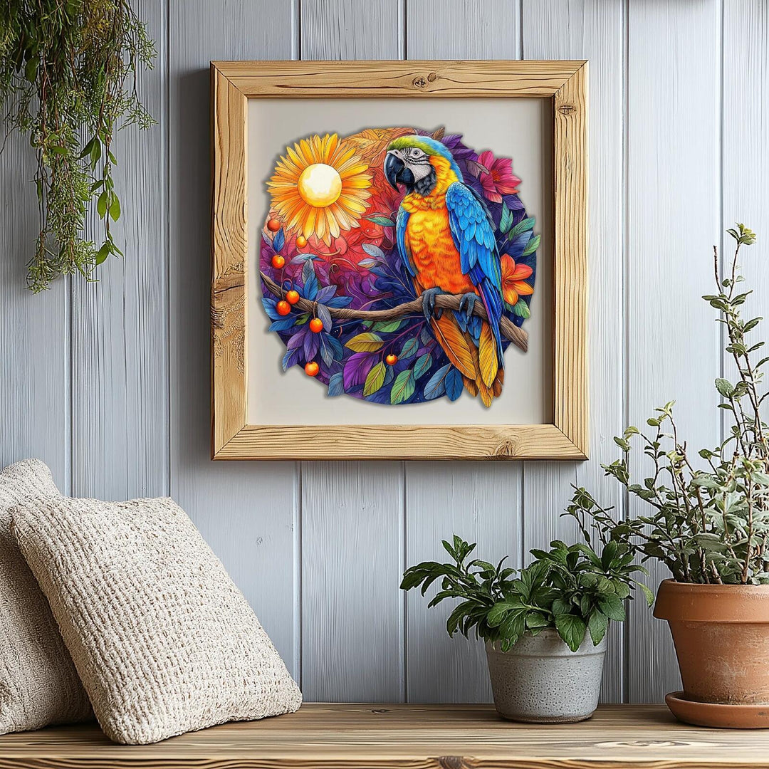 Tropical Parrot Wooden Jigsaw Puzzles