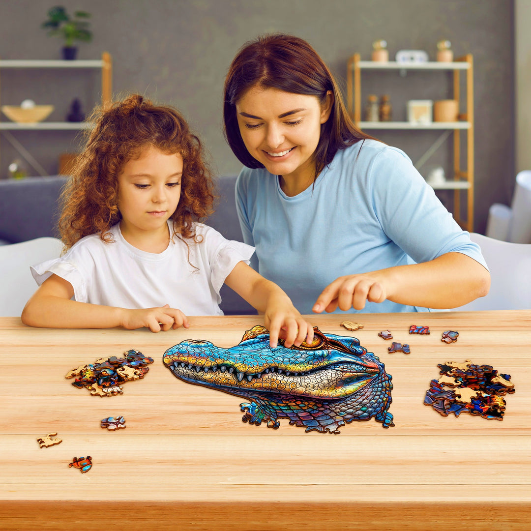 Cheerful Crocodile Wooden Jigsaw Puzzles