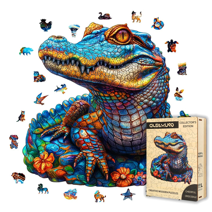 Cheerful Crocodile Wooden Jigsaw Puzzles