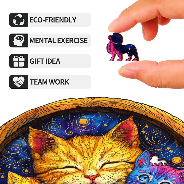 Cozy Kittens Wooden Jigsaw Puzzles