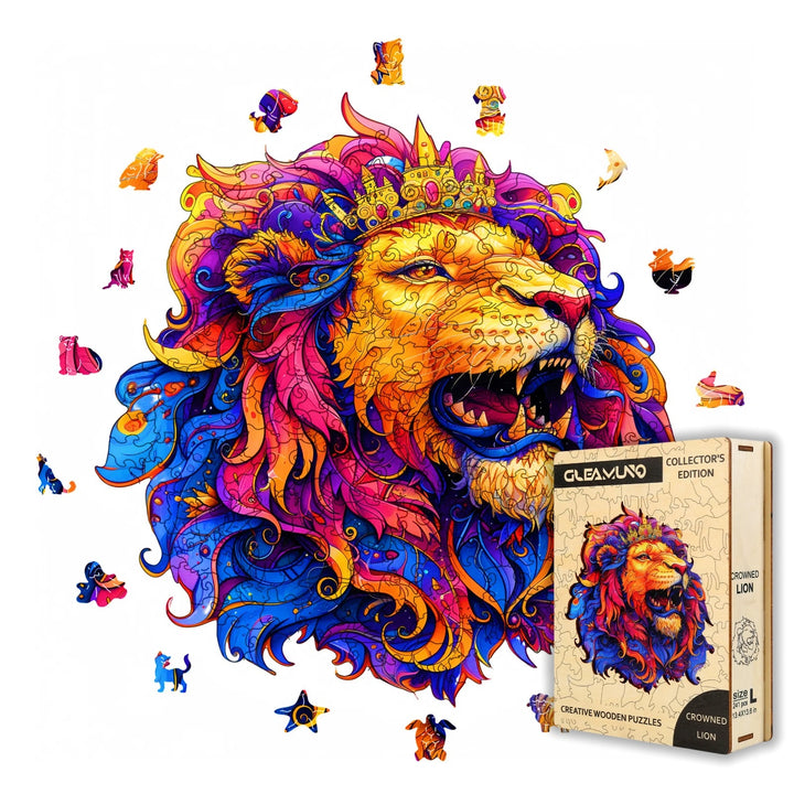 Crowned Lion Wooden Jigsaw Puzzles