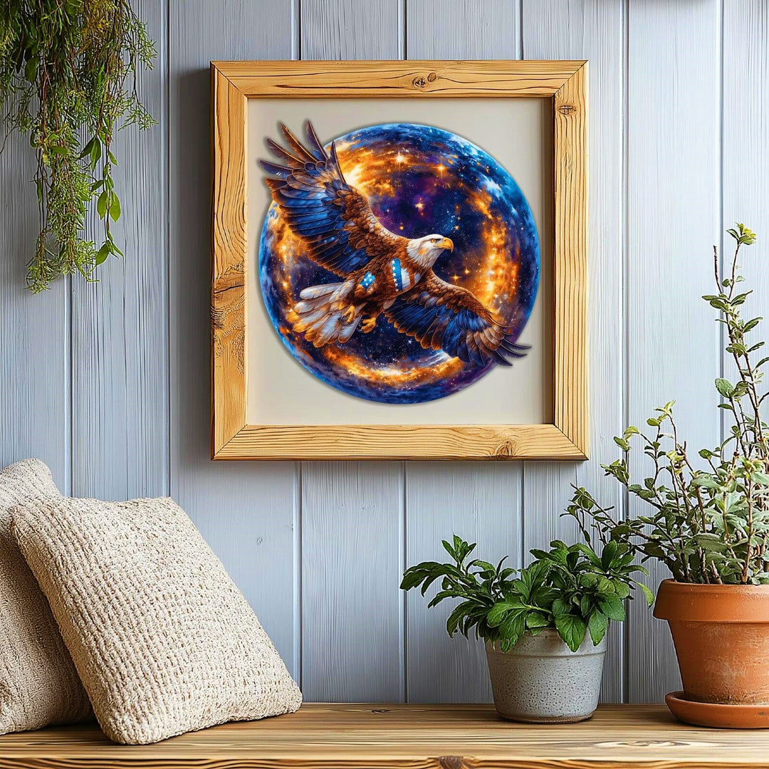 Galactic Eagle Wooden Jigsaw Puzzles