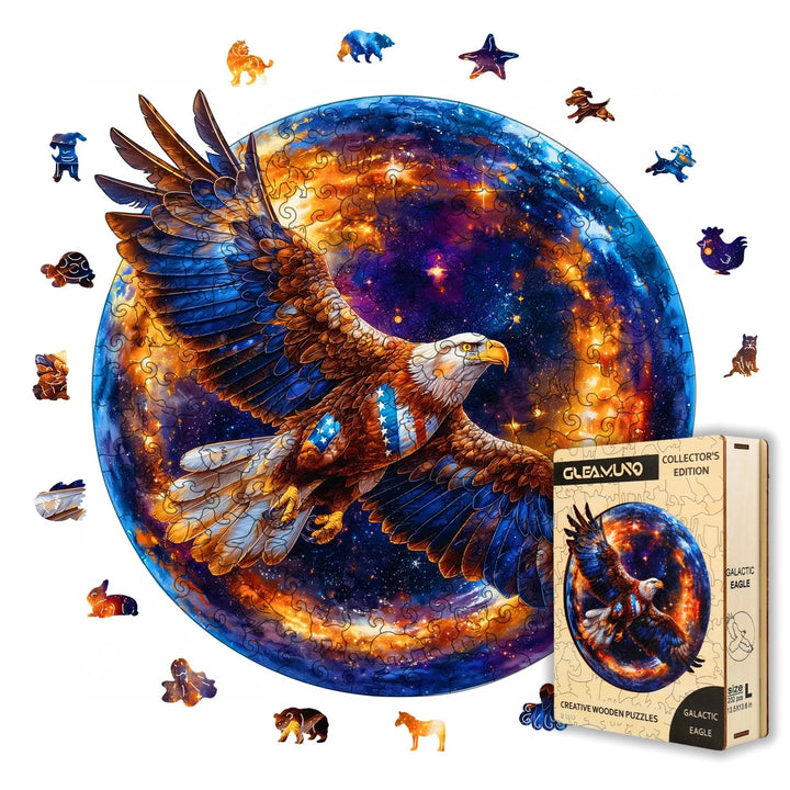 Galactic Eagle Wooden Jigsaw Puzzles