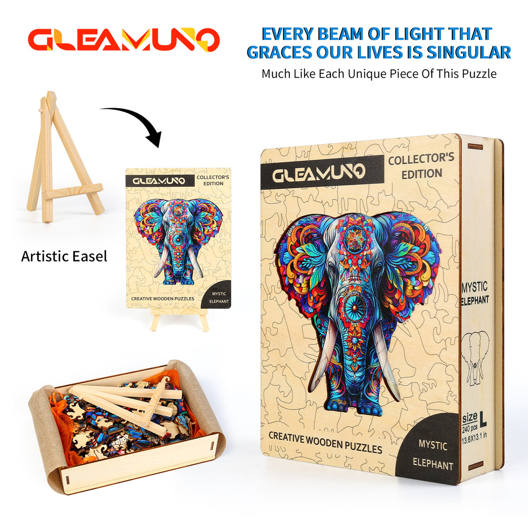 Mystic Elephant Wooden Jigsaw Puzzles