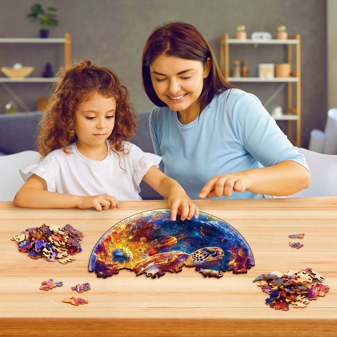 Nebula Turtle Wooden Jigsaw Puzzles