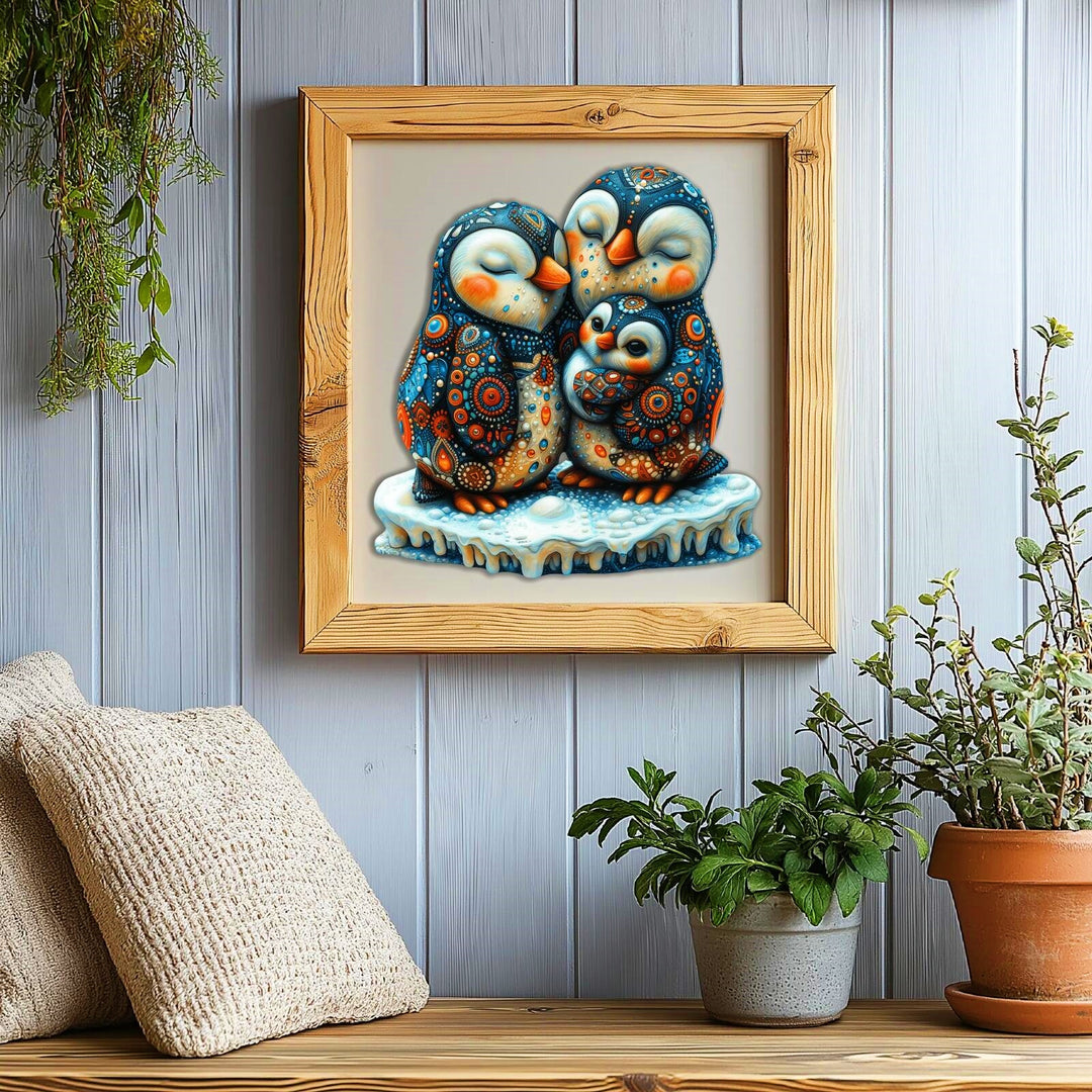 Penguin Hug Wooden Jigsaw Puzzles