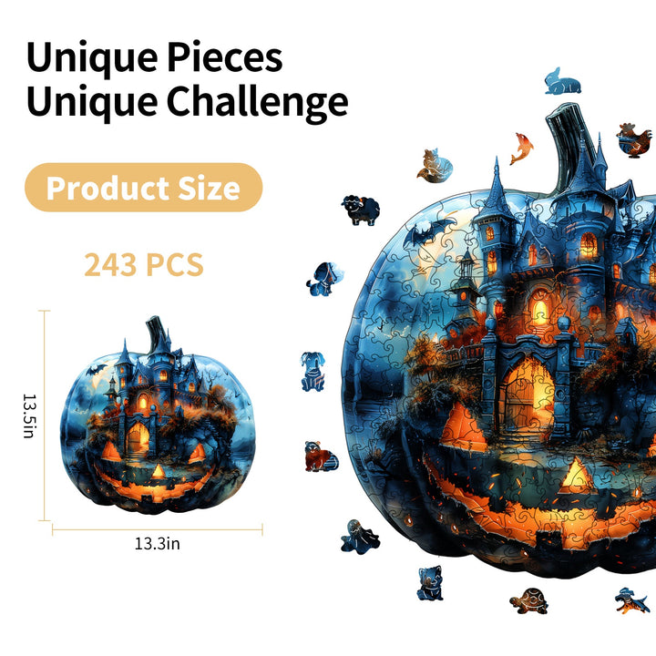 Pumpkin Castle Wooden Jigsaw Puzzles