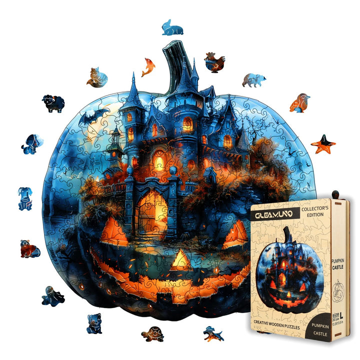 Pumpkin Castle Wooden Jigsaw Puzzles