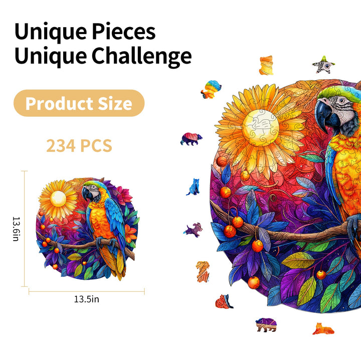 Tropical Parrot Wooden Jigsaw Puzzles