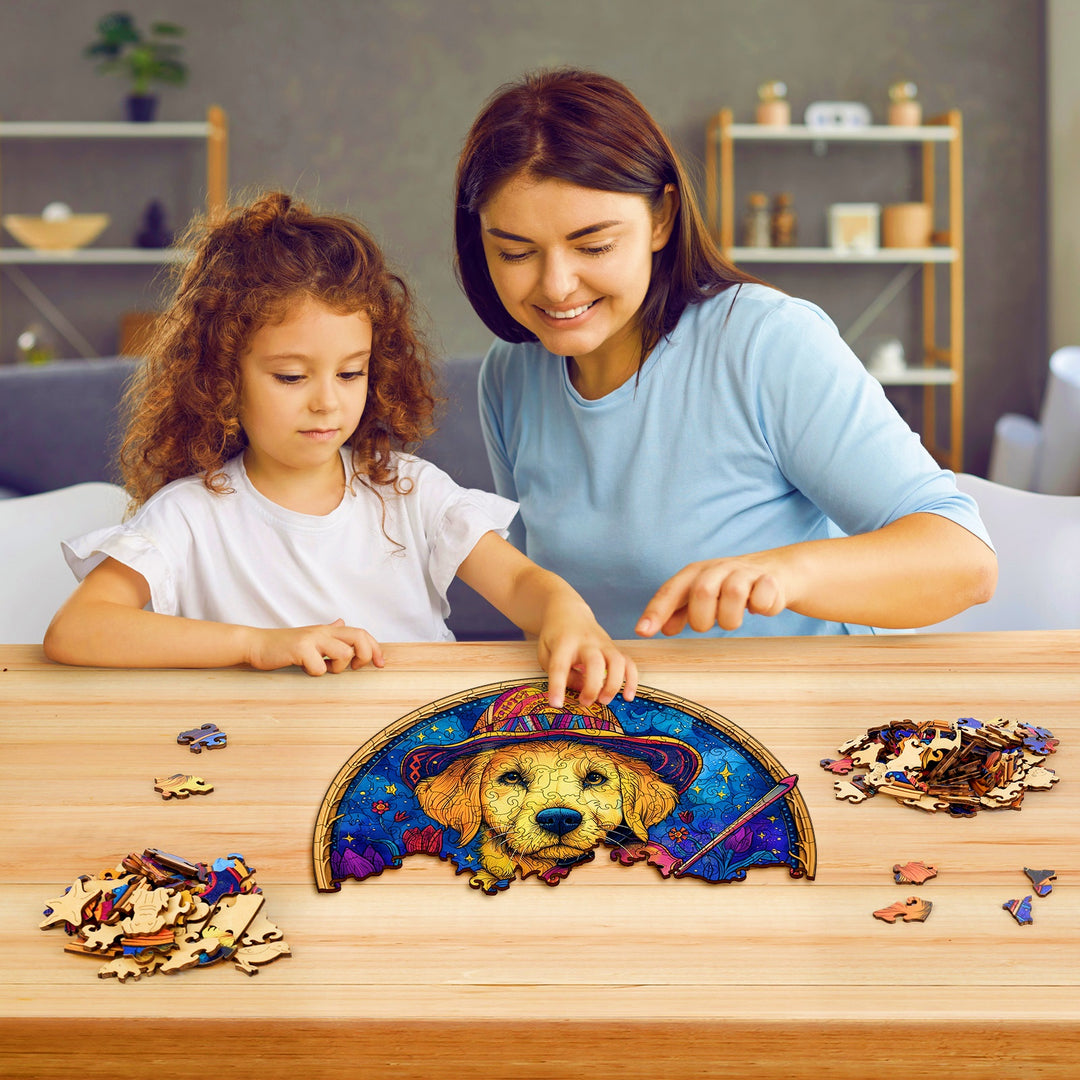 Violin Dog Wooden Jigsaw Puzzles
