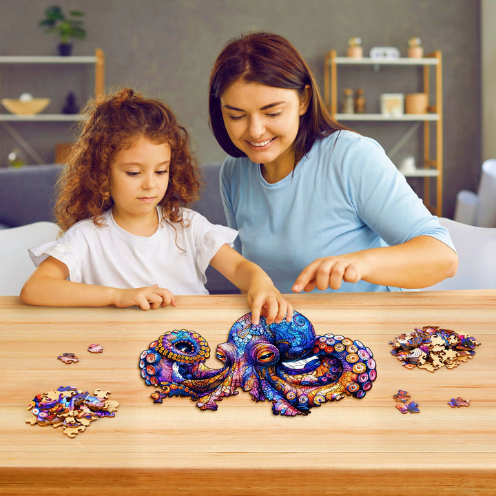 Wise Octopus Wooden Jigsaw Puzzles